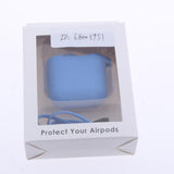 Maxbell Cover Case w/ Metal Keychain +Anti Lost Strap for AirPods blue - Aladdin Shoppers