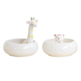 Maxbell Creative Cute Ceramic Flower Pot Succulent Plant Container White Cat - Aladdin Shoppers