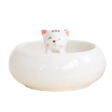 Maxbell Creative Cute Ceramic Flower Pot Succulent Plant Container White Cat - Aladdin Shoppers