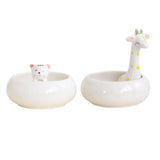 Maxbell Creative Cute Ceramic Flower Pot Succulent Plant Container White Cat - Aladdin Shoppers