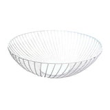 Maxbell Creative Metal Fruit Snack Basket Bowl Kitchen Stainer Black/White B White S - Aladdin Shoppers