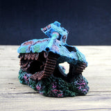 Maxbell Creative Resin Fish Tank Scenery Tank Warship Sunken Aquarium Decorative - Aladdin Shoppers