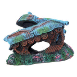 Maxbell Creative Resin Fish Tank Scenery Tank Warship Sunken Aquarium Decorative - Aladdin Shoppers