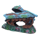 Maxbell Creative Resin Fish Tank Scenery Tank Warship Sunken Aquarium Decorative - Aladdin Shoppers