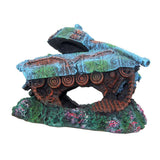 Maxbell Creative Resin Fish Tank Scenery Tank Warship Sunken Aquarium Decorative - Aladdin Shoppers