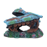 Maxbell Creative Resin Fish Tank Scenery Tank Warship Sunken Aquarium Decorative - Aladdin Shoppers