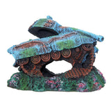 Maxbell Creative Resin Fish Tank Scenery Tank Warship Sunken Aquarium Decorative - Aladdin Shoppers