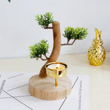 Maxbell Creative Tree Shape Candle Holder Candlestick Centerpiece Wood Desktop Decor - Aladdin Shoppers