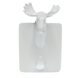 Maxbell Creative Wall Mount Resin Animal Hooks Coat Hat Hanger White Elk - Aladdin Shoppers