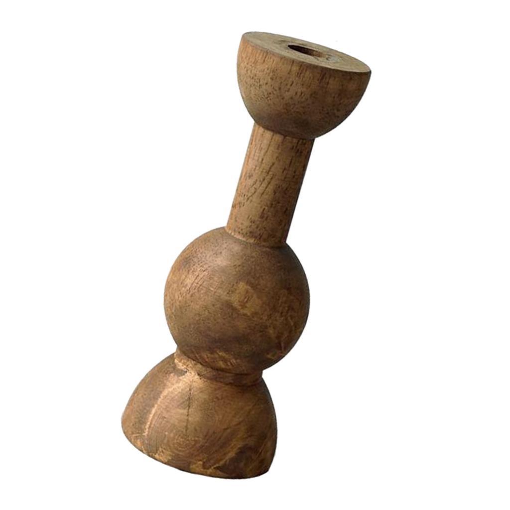 Maxbell Creative Wooden Decorative Candle Holder for Table Centerpiece Home Decor - Aladdin Shoppers