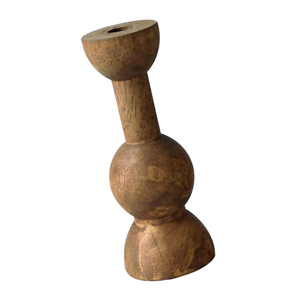 Maxbell Creative Wooden Decorative Candle Holder for Table Centerpiece Home Decor - Aladdin Shoppers