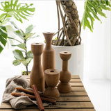 Maxbell Creative Wooden Decorative Candle Holder for Table Centerpiece Home Decor - Aladdin Shoppers