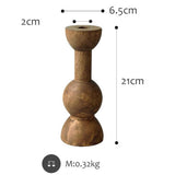 Maxbell Creative Wooden Decorative Candle Holder for Table Centerpiece Home Decor - Aladdin Shoppers