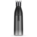 Maxbell Crown Vacuum Insulated Stainless Steel Water Bottle Outdoor 350ml Black - Aladdin Shoppers