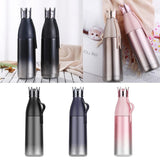 Maxbell Crown Vacuum Insulated Stainless Steel Water Bottle Outdoor 350ml Black - Aladdin Shoppers