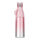 Maxbell Crown Vacuum Insulated Stainless Steel Water Bottle Outdoor 350ml Pink - Aladdin Shoppers