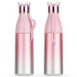 Maxbell Crown Vacuum Insulated Stainless Steel Water Bottle Outdoor 350ml Pink - Aladdin Shoppers