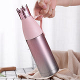 Maxbell Crown Vacuum Insulated Stainless Steel Water Bottle Outdoor 350ml Pink - Aladdin Shoppers