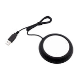 Maxbell Cup Mat USB Electrical Coffee Mug Warmer Heater Heating Pad Coaster 4" Matte Black - Aladdin Shoppers