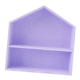 Maxbell Cupcake Stand Cake Tools Wood House Ornament Purple with Base - Aladdin Shoppers