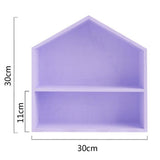 Maxbell Cupcake Stand Cake Tools Wood House Ornament Purple with Base - Aladdin Shoppers