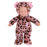 Maxbell Cute Appease Toys Leopard Stuffed Plush Doll Reborn Sleeping Baby Doll Gifts - Aladdin Shoppers