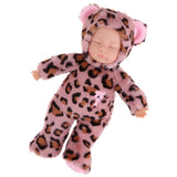 Maxbell Cute Appease Toys Leopard Stuffed Plush Doll Reborn Sleeping Baby Doll Gifts - Aladdin Shoppers