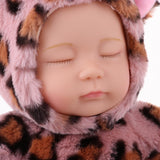 Maxbell Cute Appease Toys Leopard Stuffed Plush Doll Reborn Sleeping Baby Doll Gifts - Aladdin Shoppers