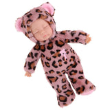 Maxbell Cute Appease Toys Leopard Stuffed Plush Doll Reborn Sleeping Baby Doll Gifts - Aladdin Shoppers