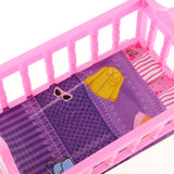 Maxbell Cute Baby Doll Rocking Bed Bedroom Furniture Accessory for20cm Doll Toy Pink - Aladdin Shoppers