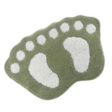 Maxbell Cute Big Feet Bathroom Mat Door Mat Foot Print Floor Rug Green 40x60cm - Aladdin Shoppers