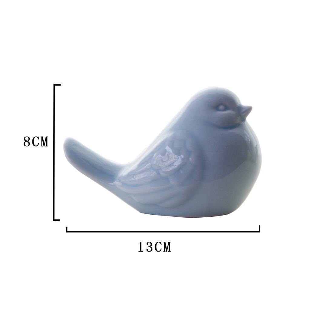 Maxbell Cute Birds Shaped Animals Figurines Sculpture for Home Decoration Gifts Blue - Aladdin Shoppers
