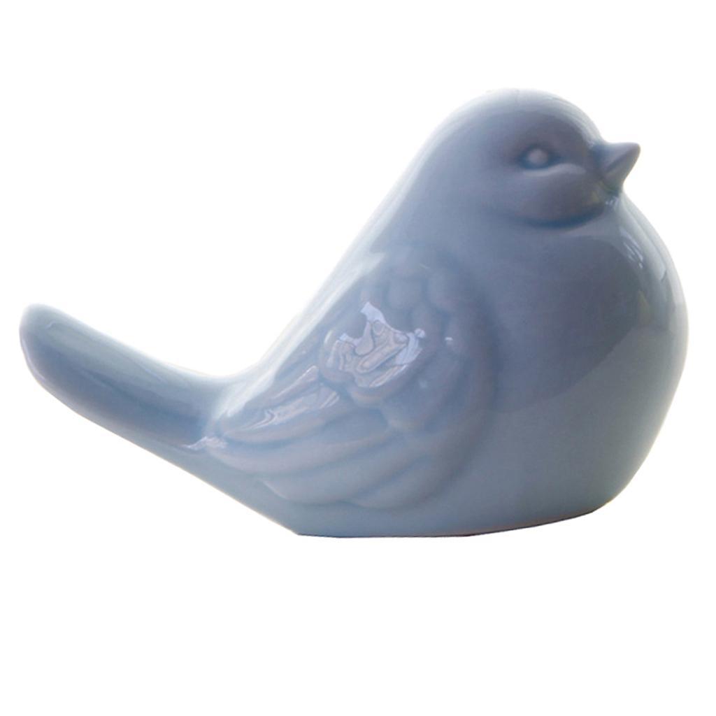 Maxbell Cute Birds Shaped Animals Figurines Sculpture for Home Decoration Gifts Blue - Aladdin Shoppers