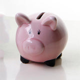 Maxbell Cute Cartoon Animals Design Ceramic Money Saving Bank Pink Pig - Aladdin Shoppers