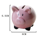 Maxbell Cute Cartoon Animals Design Ceramic Money Saving Bank Pink Pig - Aladdin Shoppers