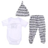 Maxbell Cute Clothes Set Romper Striped Pants Hat for 20-22'' Newborn Baby Doll - Aladdin Shoppers