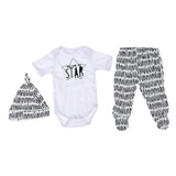 Maxbell Cute Clothes Set Romper Striped Pants Hat for 20-22'' Newborn Baby Doll - Aladdin Shoppers