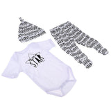 Maxbell Cute Clothes Set Romper Striped Pants Hat for 20-22'' Newborn Baby Doll - Aladdin Shoppers