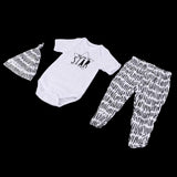 Maxbell Cute Clothes Set Romper Striped Pants Hat for 20-22'' Newborn Baby Doll - Aladdin Shoppers