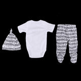 Maxbell Cute Clothes Set Romper Striped Pants Hat for 20-22'' Newborn Baby Doll - Aladdin Shoppers