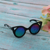 Maxbell Cute Doll Frame Sunglasses Eyewear for 1/6 Blythe Dolls Wear Accs Black A - Aladdin Shoppers