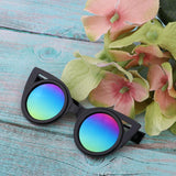 Maxbell Cute Doll Frame Sunglasses Eyewear for 1/6 Blythe Dolls Wear Accs Black A - Aladdin Shoppers