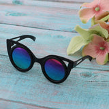 Maxbell Cute Doll Frame Sunglasses Eyewear for 1/6 Blythe Dolls Wear Accs Black A - Aladdin Shoppers