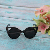 Maxbell Cute Doll Frame Sunglasses Eyewear for 1/6 Blythe Dolls Wear Accs Black B - Aladdin Shoppers