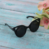 Maxbell Cute Doll Frame Sunglasses Eyewear for 1/6 Blythe Dolls Wear Accs Black B - Aladdin Shoppers