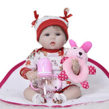 Maxbell Cute Hat Romper Socks Set for 17''-18'' Reborn Baby Girl Doll - Aladdin Shoppers