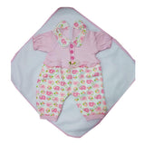 Maxbell Cute Jumpsuit Hat Pants Socks Set for 22''-23'' Reborn Baby Girl Doll Pink - Aladdin Shoppers