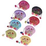 Maxbell Cute Lovely Canvas Change Purse Rianbow Color Lady Zip Wallet Shell Shape - Aladdin Shoppers