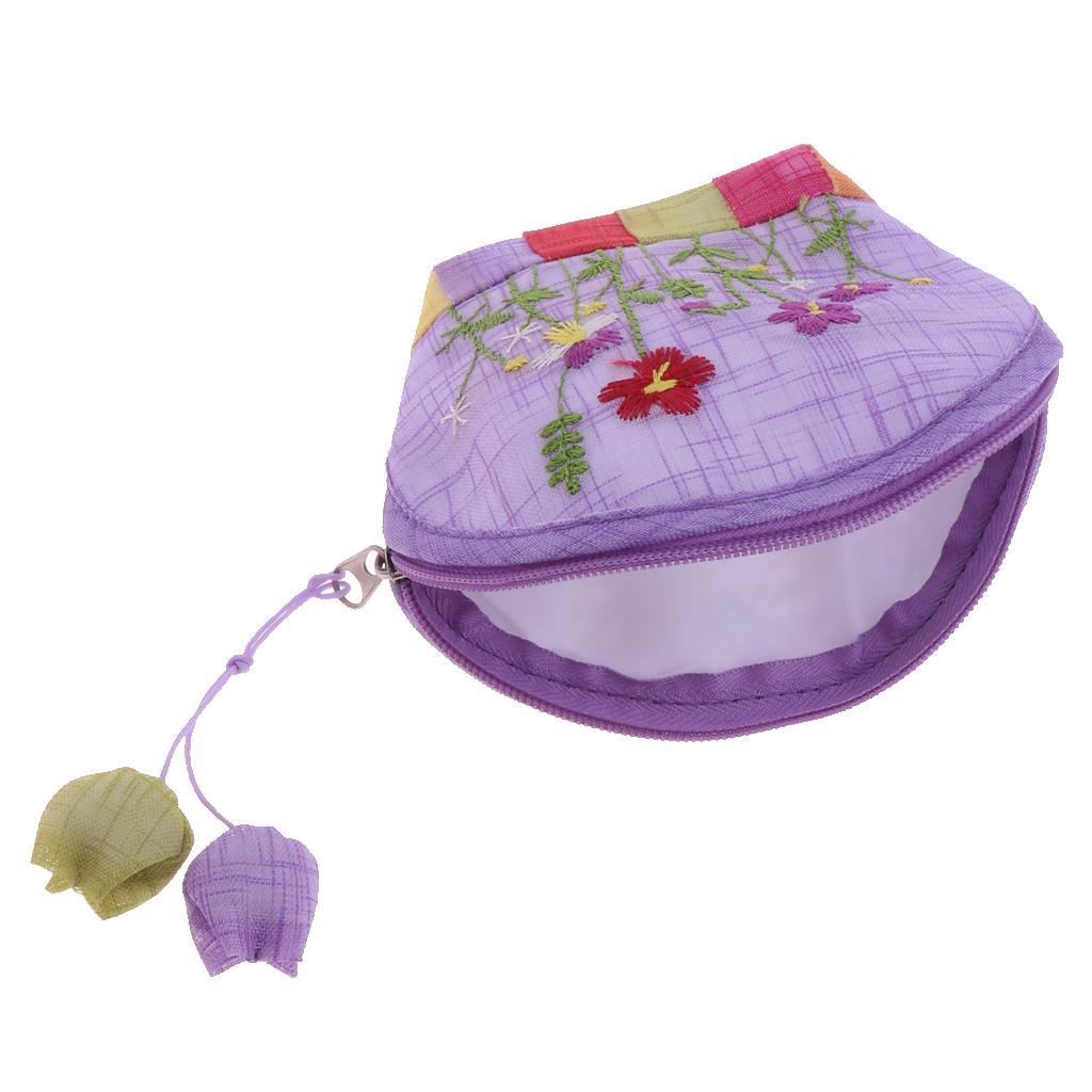 Maxbell Cute Lovely Canvas Change Purse Rianbow Color Lady Zip Wallet Shell Shape - Aladdin Shoppers