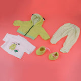 Maxbell Cute Printing Clothes Suit Green for 22-23inch Reborn Doll Outfit Accessory - Aladdin Shoppers